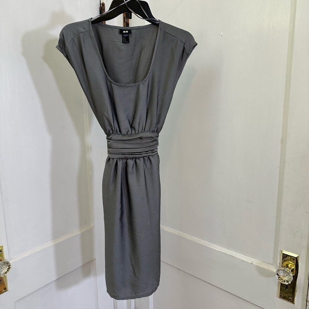 H&M Slate Gray Midi Dress